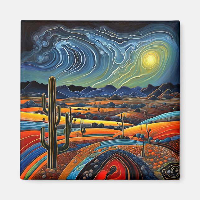Desert Sunset 3 Magnet (Front)