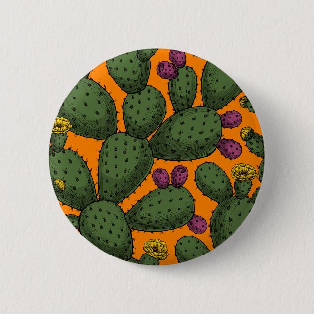 Desert sunset 6 cm round badge (Front)