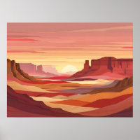 Desert Sunset Abstract Background – Warm Earth