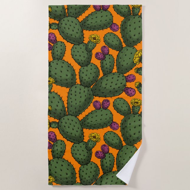 Desert sunset beach towel (Front)