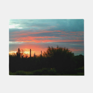Desert sunset doormat