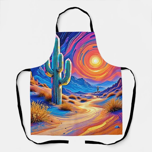 Desert Sunset Glow Apron (Front)