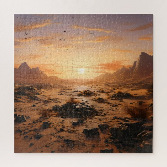 Desert Sunset Jigsaw Puzzle (Vertical)
