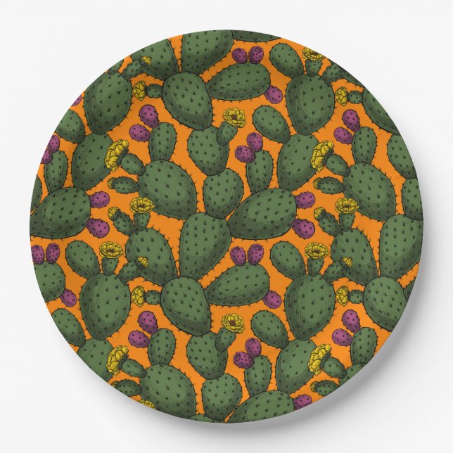 Desert sunset paper plate (Front)