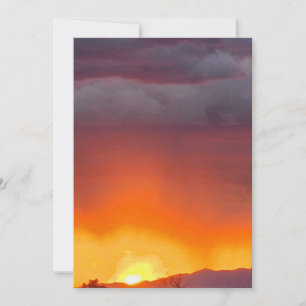 Desert Sunset Photo Thank You Card