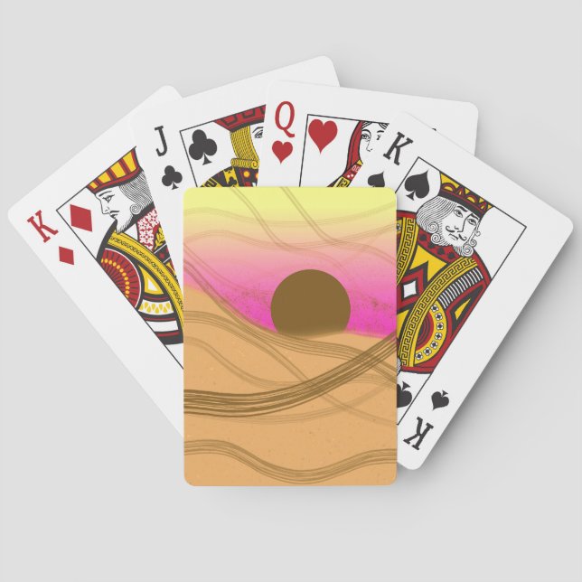 Desert Sunset Playing Cards (Back)