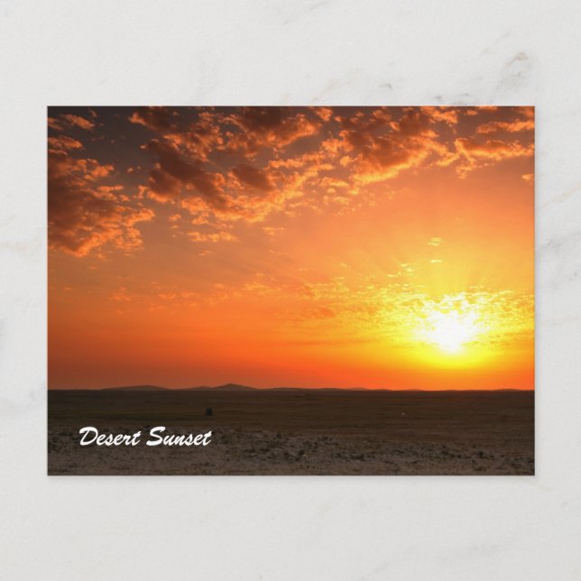 Desert Sunset Postcard (Front)