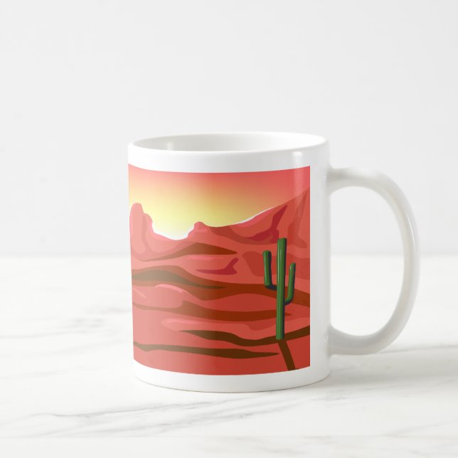 Desert Sunset Red Rock Mugs (Right)