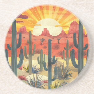 Desert Sunset Sandstone Coaster
