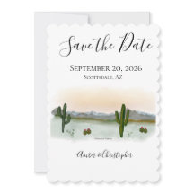 Desert Sunset Save the Date