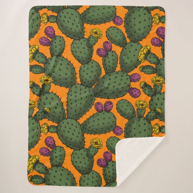 Desert sunset sherpa blanket (Front)