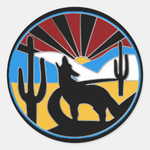 Desert Sunset Sticker