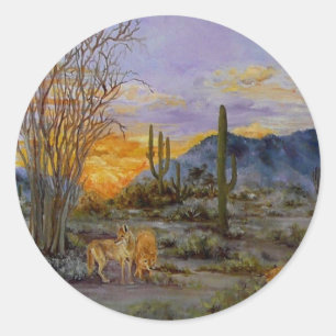 'Desert Sunset' stickers