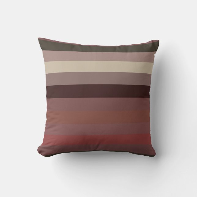  Desert Sunset Stripes  Cushion (Front)