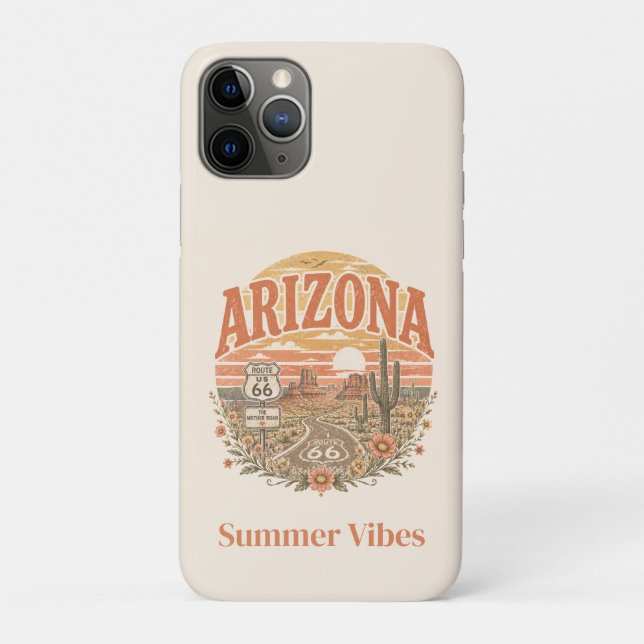 Desert Sunset Summer Vibes Route 66 Case-Mate iPhone Case (Back)