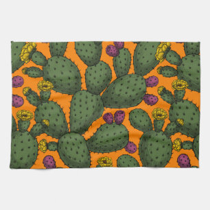 Desert sunset tea towel