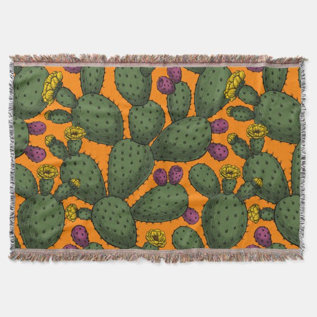 Desert sunset throw blanket (Front)