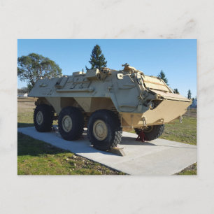 Desert Tan 6x6 Armoured Vehicle Postcard
