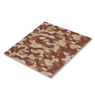 Desert Tan Camo  Ceramic Tile