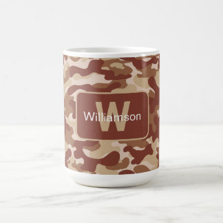 Desert Tan Camo With Personalisation Coffee Mug