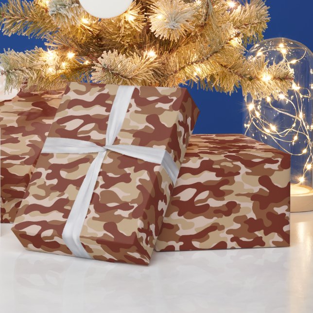 Desert Tan Camo  Wrapping Paper (Holidays)