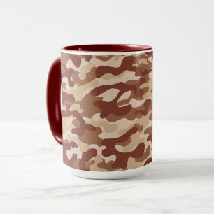 Desert Tan Camouflage Pattern Mug
