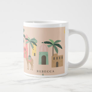 Desert Themed Arabian Nights Personalised Name  Large Coffee Mug