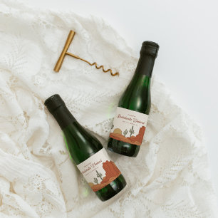Desert Themed Bachelorette Party Sparkling Wine Label