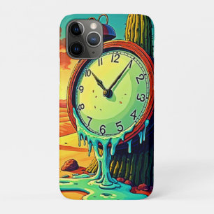 Desert Time Melts Away Clock iPhone 11 Pro Case