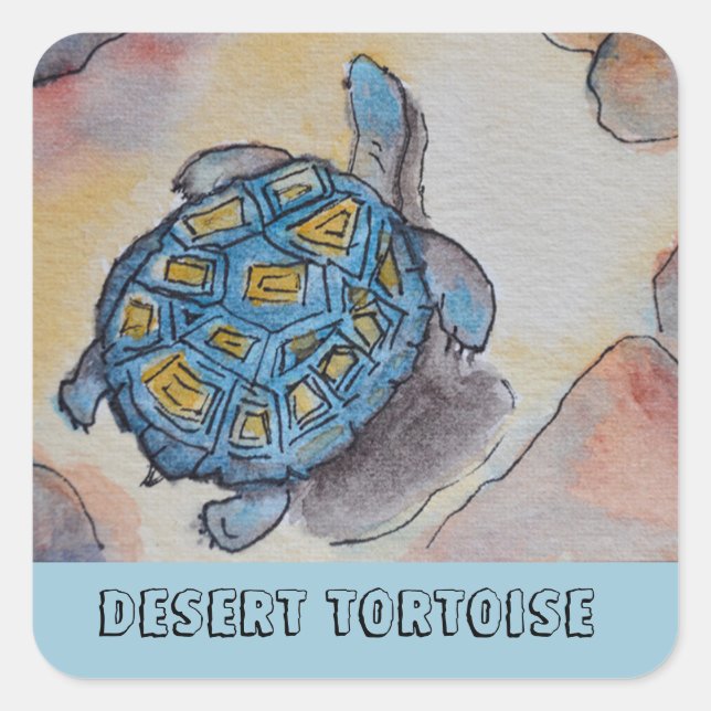 Desert Tortoise Stickers (Front)