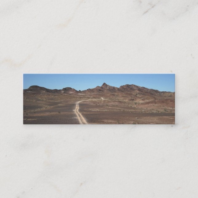 Desert Trail Landscape Photography bookmarks Mini Business Card (Front)