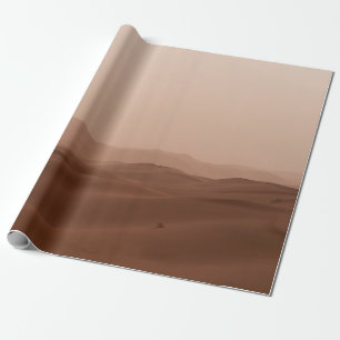 DESERT UNDER WHITE SKY DURING DAYTIME WRAPPING PAPER