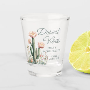 Desert Vibes Bachelorette Party Blooming Cactus Shot Glass