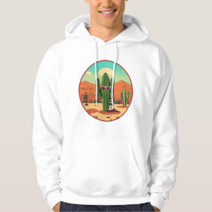 Desert Vibes Cactus Hoodie – Trendy Unisex Sweatsh