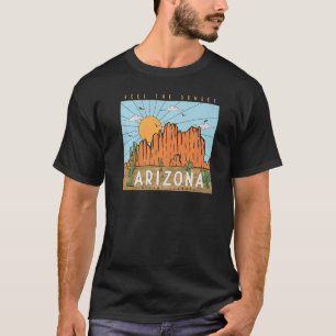 Desert Vibes Vintage Feel Sunset Mountain Cactus A T-Shirt
