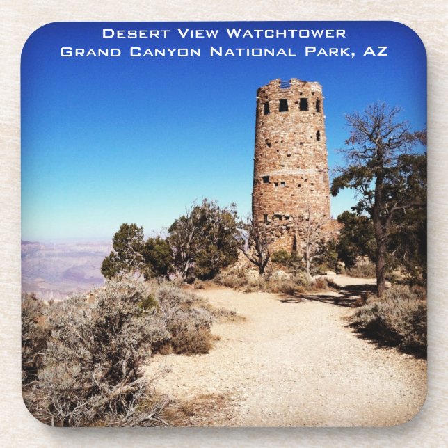 Desert View Watchtower Grand Canyon, Arizona Coaster (Front)