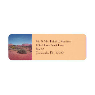 Desert Vista Custom Avery Label Return Address Label