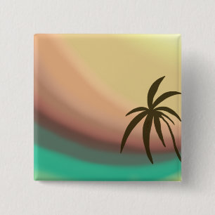 Desert Wave 15 Cm Square Badge