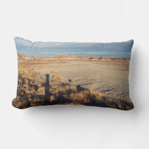 Desert Wave: Petrified Forest National Park Lumbar Cushion