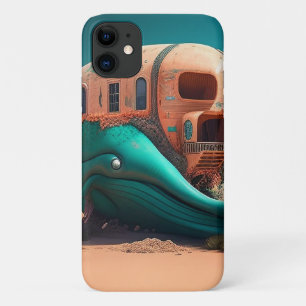 Desert whale house iPhone 11 case