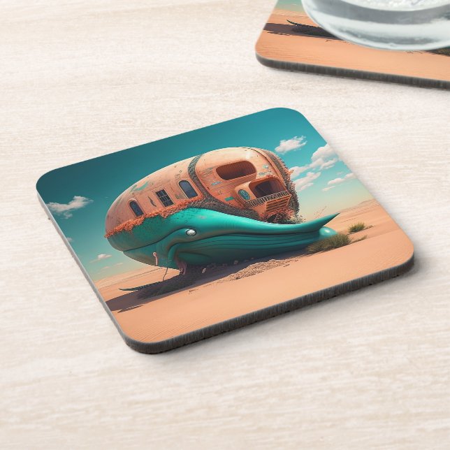 Desert whale house coaster (Left Side)