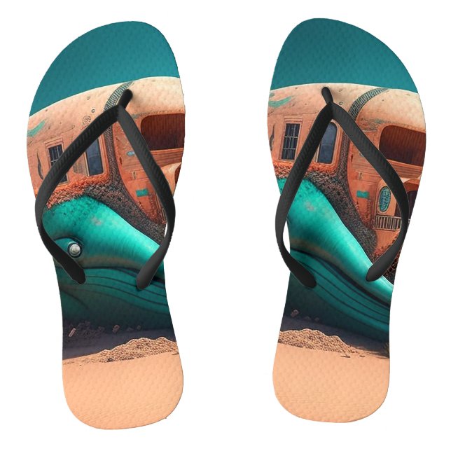 Desert whale house thongs (Footbed)