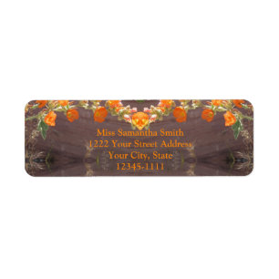Desert Wildflowers Return Address Labels
