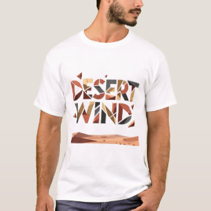 Desert Wind Abstract Geometric Minimalist T-Shirt