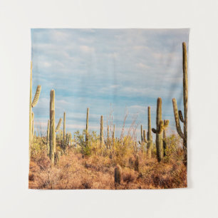 Desert with Saguaro cacti Tapestry