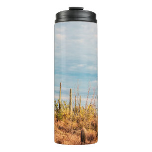 Desert with Saguaro cacti Thermal Tumbler