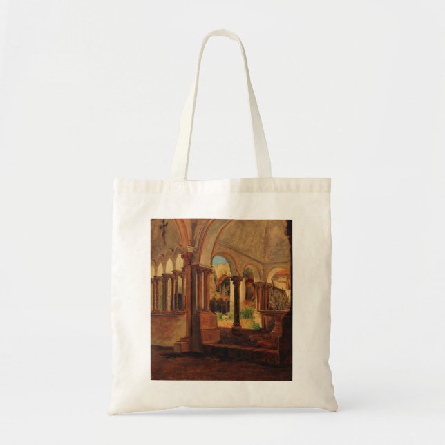 Deserted monastery yard tote bag (Front)