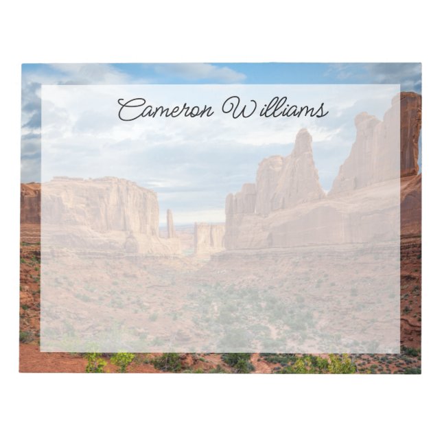 Deserts | Arches National Park, Utah Notepad (Front)