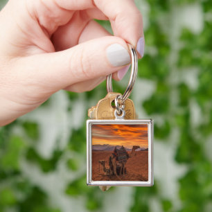 Deserts Bactrian Camel Egypt Sand Dune Key Ring