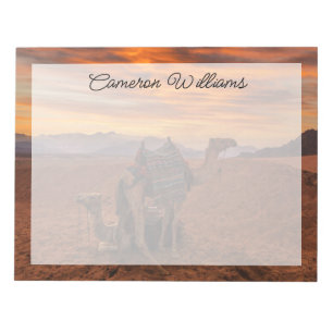 Deserts Bactrian Camel Egypt Sand Dune Notepad